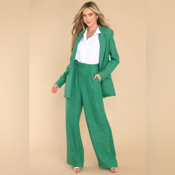 NWT Kelly Green Sweet Lemon Pants Size Large - Picture 1 of 5